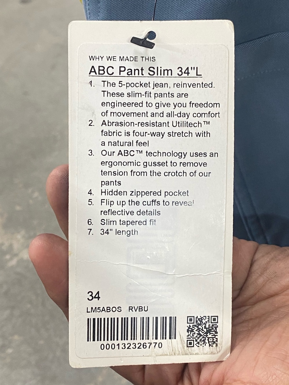 Lululemon ABC Pant Slim 34”L - Picture 7 of 13